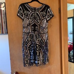 Lulu sequin embroidered dress